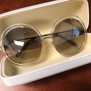 Chloé Carlina Rounc Sunglasses 62mm